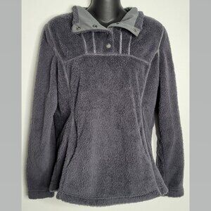 Share Kuhl Avalon Womens Size XS 1/4 Snap Button Gray Grey Fleece Pullover Sweat